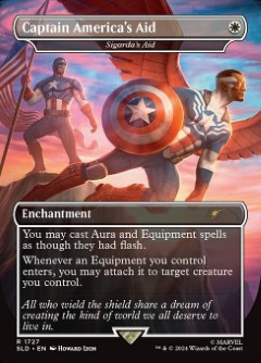 Sigarda's Aid - Captain America's Aid Secret Lair Drop - Marvel's Art